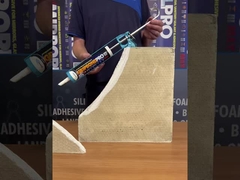 Silikon Sealant Asam Kapasitas 590ml untuk Proyek Bangunan dengan Kemampuan Tidak Mudah Terbakar dan Kemerosotan ≤1mm