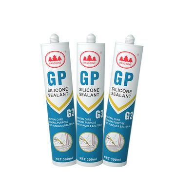 Harga yang bagus Perekat Segel Penyembuhan Asetat Tahan Air Putih Untuk Ikatan dan Penyegelan Kaca on line