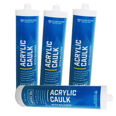 Harga yang bagus Acrylic Silicone Waterproof Caulk Acrylic Caulking Sealant Pintable 280ml on line