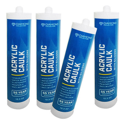 Harga yang bagus Catch tahan hujan Caulking Silicone acrylic sealant Perekat logam kuat on line