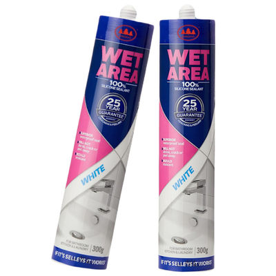 Harga yang bagus 25 Tahun Jaminan 100% Silicone Sealant Wet Area Anti Kelembaban Kamar Mandi Tile 300g Putih on line