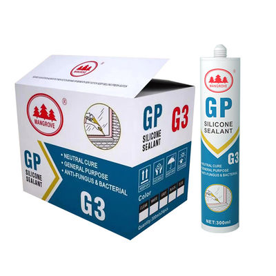 1200 GP Asam Silicone Sealant Adhesive Transparan Untuk Sealing Konstruksi