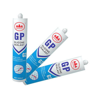 Pengeringan Cepat Asam Silicone Sealant Limbah Kaca Putih Tahan Jamur