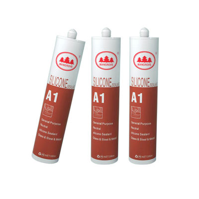 Perekat Kaca Asam Silicone Sealant Abu-abu Hitam Putih Transparan Tahan UV