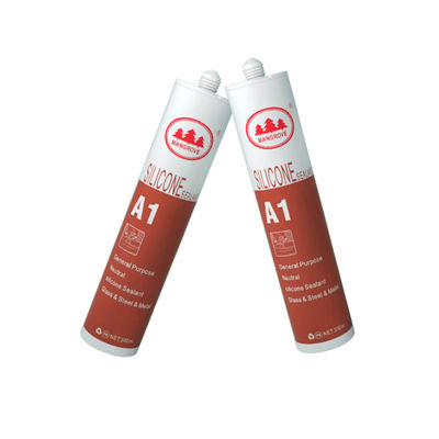 Waterproof Cepat pengeringan Asam silikon Sealant Putih Lantai Dinding Luar
