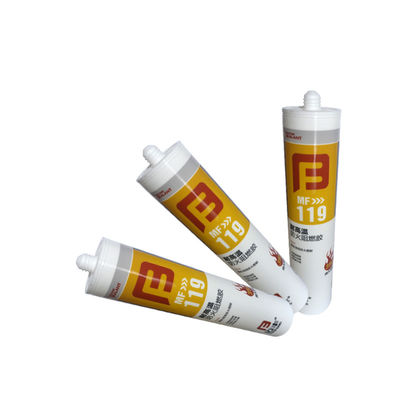100% Silikon Netral Satu Bagian Sealer Api Rated Jamur tahan untuk dinding tirai