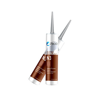 Waterproof tahan cuaca Neutral Silicone Adhesive 300ml Hitam untuk dekorasi rumah