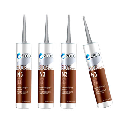 100% Neutral Metal Silicone Sealant Waterproof untuk Roof Gutter