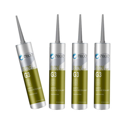Kelas Sanitasi Hitam tahan cuaca Silicone Sealant Coverage yang sangat baik