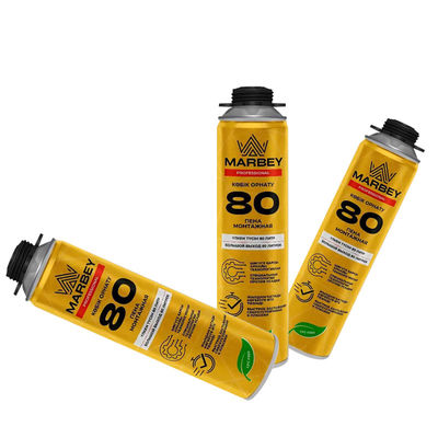 Off Putih PU Foam Sealant 80 Kali Semua Musim Konstruksi Mengembang