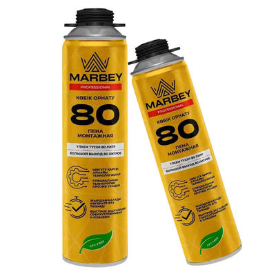 Disesuaikan Panas Tahan Polyurethane Foam Spray 750Ml Pintu Jendela Caulking