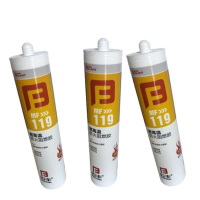 Silikon suhu tinggi Fireproof Sealant Putih 350 Fire Stop