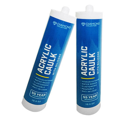 300ml Sealant Akrilik Putih yang Dapat Dicat Daya Rekat Tinggi untuk Jendela dan Pintu