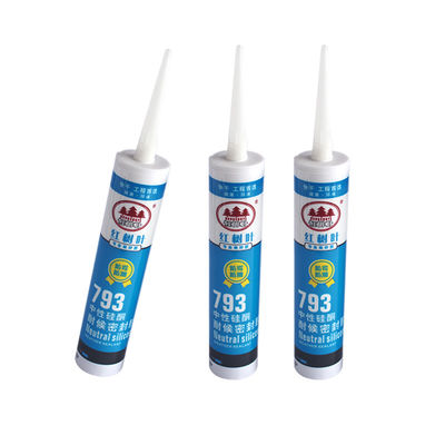 Harga yang bagus Aplikasi Fasad Bangunan Sealant silikon netral dengan pasta halus dan MSDS Bersertifikat tanpa gelembung atau partikel on line