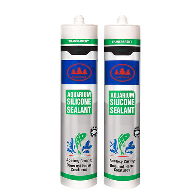 Harga yang bagus Acetoxy Curing Powful Tidak Merugikan Makhluk Sealant Transperant Aquarium Tunk Glass Sealant on line