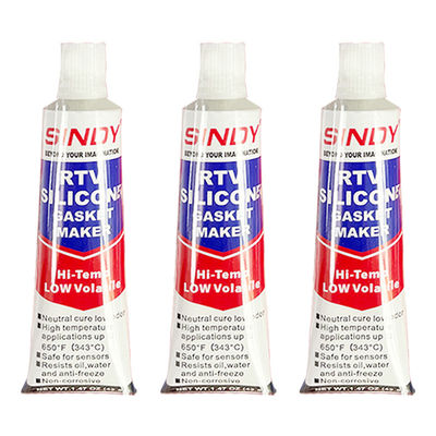Sindy Waterproof Aan Heat Tolerant RTV Silicone Gasket Maker Grey Untuk Otomotif