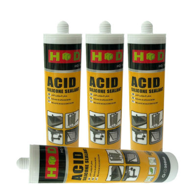 Harga yang bagus Silikon Sealant Asam Asetat Jendela Pintu Luar Ruangan Tahan Cuaca Bening 300ml on line
