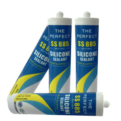 Harga yang bagus White Neutral Silicone Adhesive Sealant Untuk Kamar Mandi Sink Frame Jendela on line