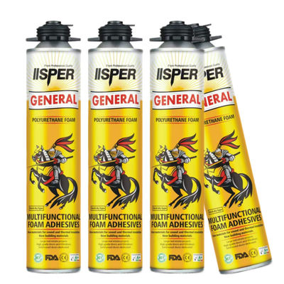 Harga yang bagus Polyurethane Foam Sealant Waterproof 750ml Cepat Kering Tinggi Kekerasan Aluminium Pintu Penuh on line