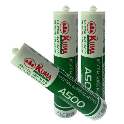 Harga yang bagus White 300ml Fast Cure Neutral 100% Silicone Aluminium Curtain Wall on line