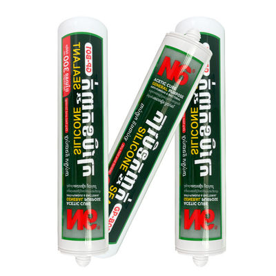 Harga yang bagus Silikon Segel Kamar Mandi Dapur Jendela Kaca Tahan Air Putih Bening Tahan Asam on line