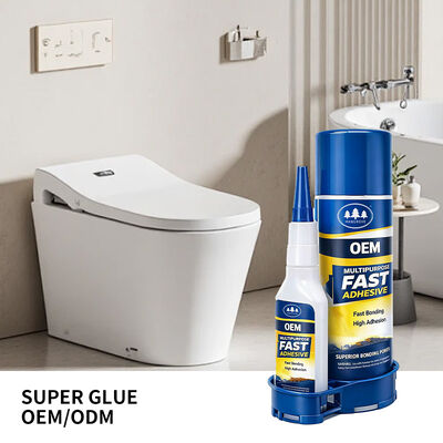 Harga yang bagus Produsen Besar Perekat Cepat untuk Kayu, Logam, Kulit, Plastik 400ml Aktivator dan 100g Lem Sianoakrilat Instan on line