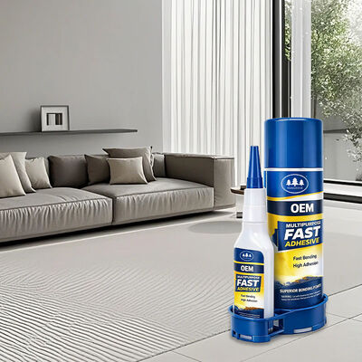 Harga yang bagus Power Factory OEM AB Super Glue dengan Activator Fast Spay Adhesive dan Cyanoacrylate Adhesive Kayu Fast Curing on line
