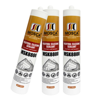 Waterproof Black Neutral Cure Silicone Sealant Untuk Pintu Jendela