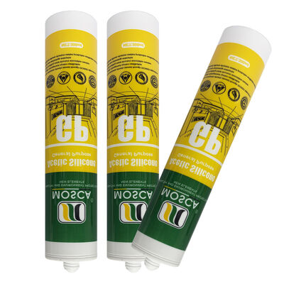 Waterproof transparan cepat kering asam silikon sealant jendela pintu kamar mandi