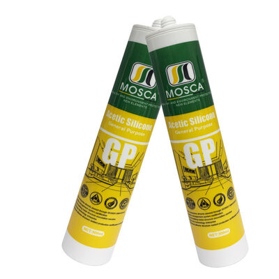 Harga yang bagus Tahan air 300ml White Acetic Silicone Sealant Jendela Kamar Mandi Dapur on line