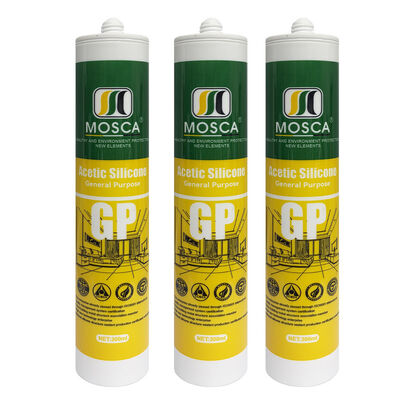 Cepat Mengeringan Jelas Asam Silicone Sealant Waterproof Kamar Mandi Kaca Pintu