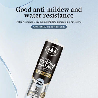 100% silikon tahan air kuat viskositas anti jamur keramik Caulking perekat untuk kamar mandi wastafel batu