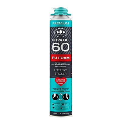Harga yang bagus Fireproof Putih 750ML Polyurethane Ekspansi Pu Foam Window Door on line