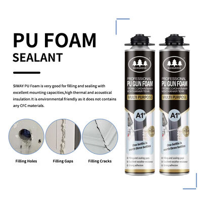 Harga yang bagus 750 ml B1 Fireproofing Rumah Tangga Renovasi busa Pengeringan cepat Isolasi termal Polyurethane busa on line