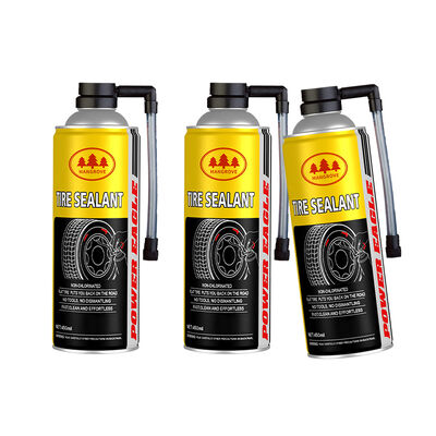 Harga yang bagus 750 ml Pelindung Inflator Ban Biodegradable Non-Toksik dengan Perbaikan Instan Otomatis untuk Penembusan Ban Darurat on line